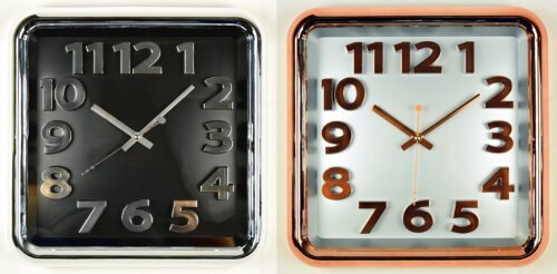 WS-5758 (в кор.10шт.) - Часы настенные квадратные, [01087422] WS-5758 (в кор.10шт.) - Часы настенные квадратные, 2 цвета, (золото,серебро)размер: 35х35х5,4см, материал: пластик, стекло,кварцевый бесшумный механизм с плавным ходом