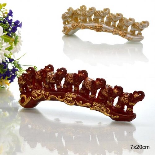 640946 (в уп.72шт.) - Статуэтка Слоны на бивне L-2 [01101932] 640946 (в уп.72шт.) - Статуэтка Слоны на бивне L-20см. /7039/, материал:полистоун.