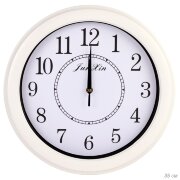 698398 (в уп.20шт.) - Часы настенные круглые, D=35 [01111557]