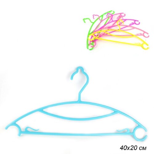 607572 (в кор.360шт.) - Вешалка, размер: 40х20см. [01088220] 607572 (в кор.360шт.) - Вешалка, размер: 40х20см. /VV-5/ микс