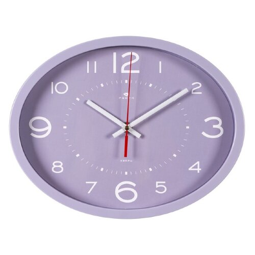 2720-121 (10) Часы настенные овал 22,5х29см, корпу [01106738] 2720-121 (10) Часы настенные овал 22,5х29см, корпус сиреневый "Классика" Рубин