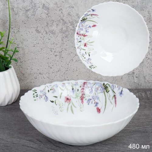 748937 (в уп.12наб.) - Тарелка глубокая суповая 48 [01110681] 748937 (в уп.12наб.) - Тарелка глубокая суповая 480мл, 155мм, набор 6шт./TW-60XN (7521)/, материал: стеклокерамика.