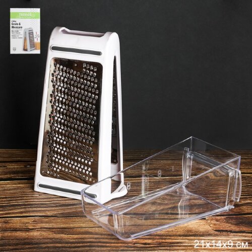 736367 (в уп.40шт.) - Терка двухсторонняя с контей [01107736] 736367 (в уп.40шт.) - Терка двухсторонняя с контейнером / F-367 / 684152, размеры: 21х14х9см, материал: металл, пластик.