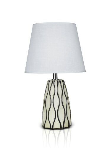 К1517C-6&quot; Coffe+White shade H33см (24) светильник [01104468] К1517C-6" Coffe+White shade H33см (24) светильник настольный