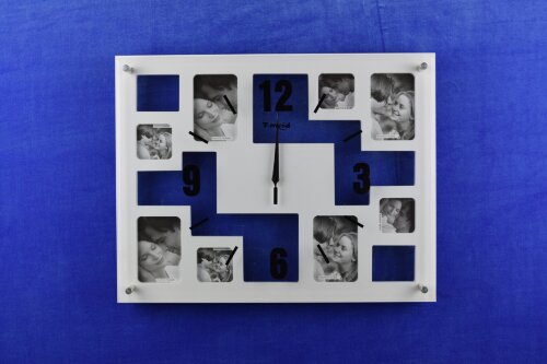 М9126В white colour (в кор.10шт.) АКЦИЯ - Часы-фот [01068934] М9126В white colour (в кор.10шт.) АКЦИЯ - Часы-фоторамка, размер: 450*350*48 мм, материал: МДФ, стекло.