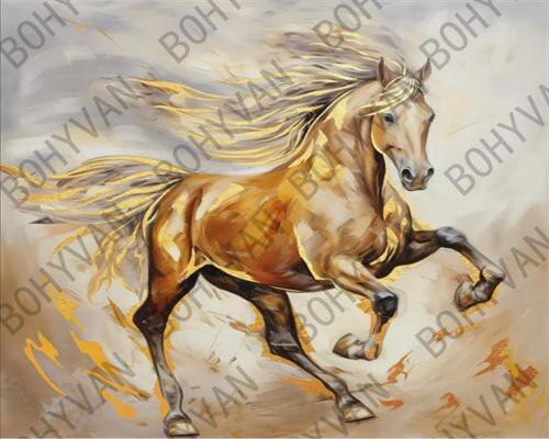 751262 (в уп.30шт.) - Алмазная мозаика на подрамни [01111156] 751262 (в уп.30шт.) - Алмазная мозаика на подрамнике 40x50см. Лошадь / YSG28790 /, материал: пластик, текстиль.