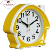 В6-003 (в кор.40шт) - Будильник кварц, корпус жёлт [01088746]