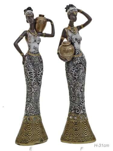 667946 (в уп.24шт.) - Статуэтка Африканка 31см. / [01107026] 667946 (в уп.24шт.) - Статуэтка Африканка 31см. / FM7348K10 /, материал: полимер.