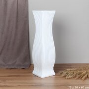 715271 (в уп.8шт.) - Ваза 16х16х61см. / FLM-189 WH [01108784]