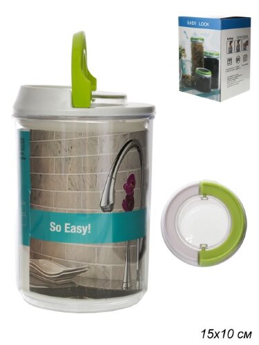 680366 (в уп.48шт.) - Банка с герметичной крышкой [01099949] 680366 (в уп.48шт.) - Банка с герметичной крышкой 750мл, пластик /GT-34183-913/