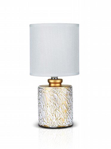 В-HS8513 white+white shade, размер: 130*130*275мм [01104591] В-HS8513 white+white shade, размер: 130*130*275мм (24) светильник настольный