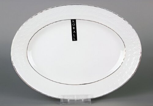 141960-РСВ (в уп.3шт.) - Блюдо овальное 31см CS223 [01110689] 141960-РСВ (в уп.3шт.) - Блюдо овальное 31см CS223131-A (селедочница) снежная королева /з, материал: фарфор.
