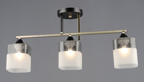 ВР-A4425/3 AB+BK L580*W120*H270мм (6) светильник п [01109588] ВР-A4425/3 AB+BK L580*W120*H270мм (6) светильник потолочный