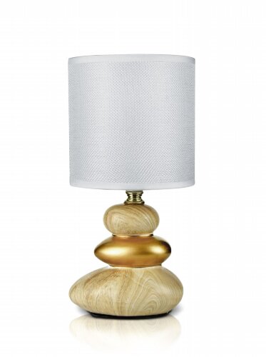 В-HS8478 I.brown+white shade, размер: 130*130*265м [01103906] В-HS8478 I.brown+white shade, размер: 130*130*265мм (24) светильник настольный