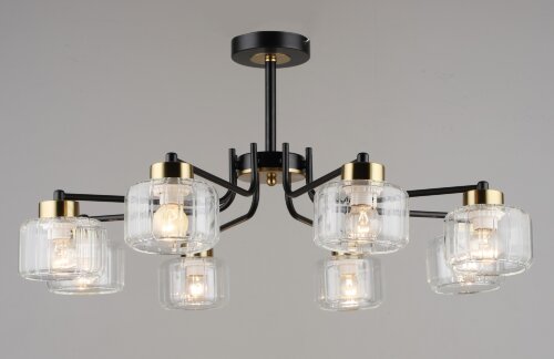 ВР-N6834/8 BK+COP D760*H360мм (2) светильник потол [01109721] ВР-N6834/8 BK+COP D760*H360мм (2) светильник потолочный