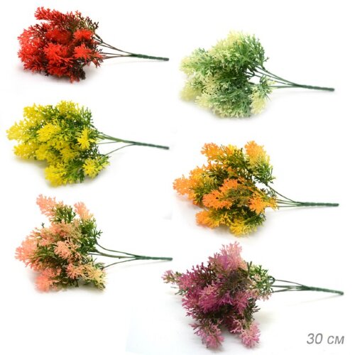 681115 (в уп.2/800шт.) - Зелень искусственная H=30 [01102624] 681115 (в уп.2/800шт.) - Зелень искусственная H=30см. / SA2520 /, материал: пластик.