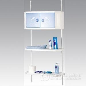 630 (4) - Полка фиксирующаяся между потолком и пол [01041100] 630 (4) - Полка фиксирующаяся между потолком и полом 2цв.(белая,гоубая)