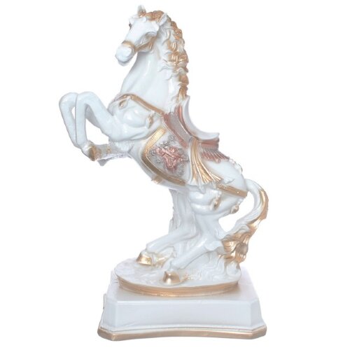 37459 (в кор.1шт.) - Сувенир Конь на дыбах огромны [01097881] 37459 (в кор.1шт.) - Сувенир Конь на дыбах огромный №3, белый (Гипс) (без упаковки), размеры: H=50см, L=39см.