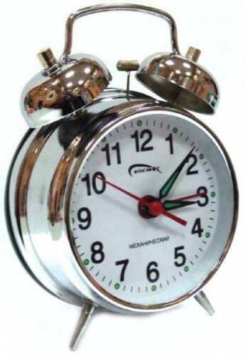 823 (в кор. 40 шт.)- Будильник механический Космос [01095947] 823 (в кор. 40 шт.)- Будильник механический Космос. Материал корпуса: металл. Механизм: механический. Особенность: громкий сигнал. Размер: 130х100х60 мм.