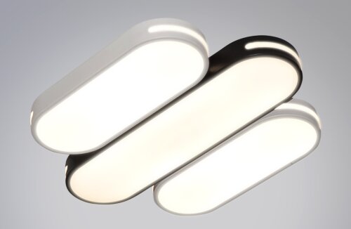 Ч-MK8545B-50 WH+BK Led 132W 3000-7000K диммер, раз [01110711] Ч-MK8545B-50 WH+BK Led 132W 3000-7000K диммер, размер: 500*420*40мм (1) светильник потолочный