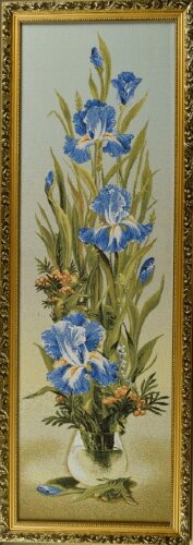 Z Ирисы вертикальные (115*35) Г/Т, К4 [01043942] Z Ирисы вертикальные (115*35) Г/Т, К4