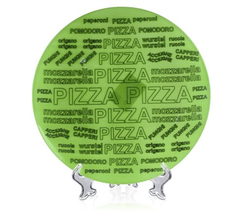 85-300-169 АКЦИЯ Проз.зелён.чёрн. - Тарелка "Пицца [01084928] 85-300-169 АКЦИЯ Проз.зелён.чёрн. - Тарелка "Пицца"