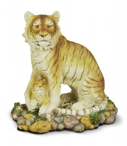 HS020287 (4) - Фигурка "Тигрица с тигренком" 12", [01021958] HS020287 (4) - Фигурка "Тигрица с тигренком" 12", размеры: H=30см, L=28см, материал: полистоун.
