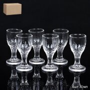 717664 (в уп.48наб.) - Рюмка 6штук 10мл фактурная [01104666]