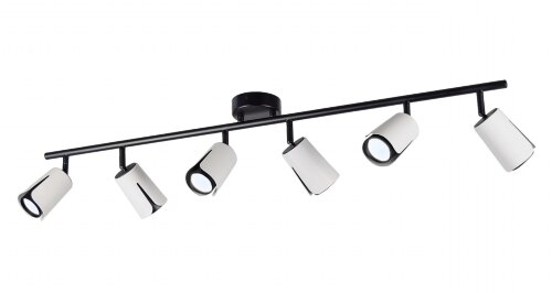 PRD-C 0994/6 BK+WH 1000*100*220мм патрон: GU10 лам [01109484] PRD-C 0994/6 BK+WH 1000*100*220мм патрон: GU10 лампочки в комплект не входят (10) светильник потолочный