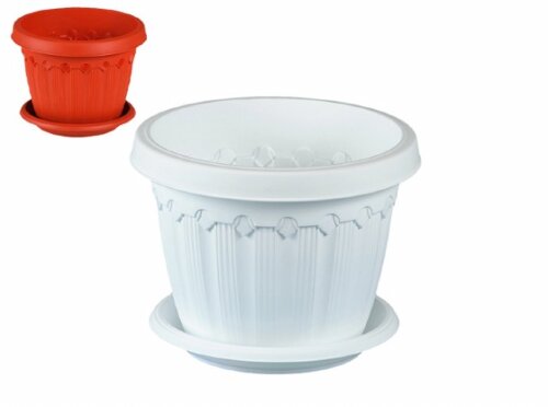 83539 (в уп.40шт.) - Кашпо 3л. "Флавия" 060 с подд [01110286] 83539 (в уп.40шт.) - Кашпо 3л. "Флавия" 060 с поддоном (микс)