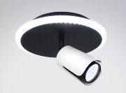 PRD-С 0994A/1 BK+WH D170*40мм  LED15W+GU10 лампочк [01109482]