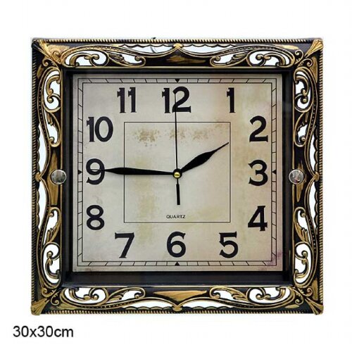 621916 (в уп.30шт.) - Часы настенные квадратные 20 [01094541] 621916 (в уп.30шт.) - Часы настенные квадратные 2034B, размер: 30х30см, материал: пластик, стекло.