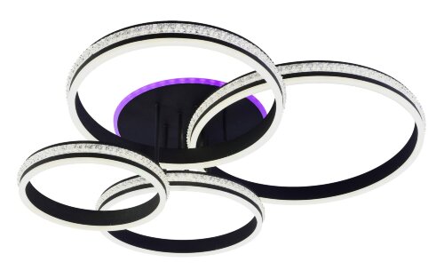 МС-DK6004/4 GRAPHITE (RGB) Led 216W+6W 3000K+4000K [01100670] МС-DK6004/4 GRAPHITE (RGB) Led 216W+6W 3000K+4000K+6500K диммер (1) светильник потолочный