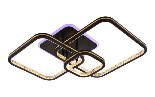 МС-DK6015/3 BK+GOLD STRIP (RGB) Led 71W+5W 3000K+4 [01102471] МС-DK6015/3 BK+GOLD STRIP (RGB) Led 71W+5W 3000K+4000K+6500K диммер (1) светильник потолочный