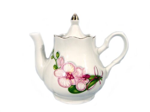 Д4с0129ф34 (в кор.2шт.) - Чайник 1750 см3 ф.207 &quot;Р [01030256] Д4с0129ф34 (в кор.2шт.) - Чайник 1750 см3 ф.207 "Романс" "Белая орхидея"
