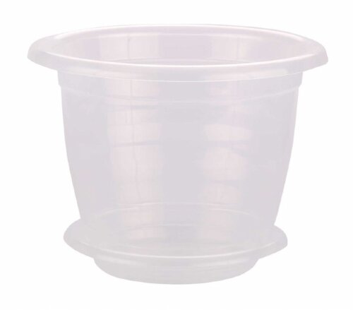 7687М (в уп.20шт.) - Горшок цветочный для орхидеи [01044559] 7687М (в уп.20шт.) - Горшок цветочный для орхидеи 3,5л. (прозрачный) с поддоном, размер: 230х230х175мм.