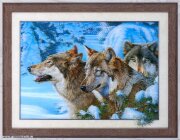 657917 - Картина 5D 30х40 112 Волки /ZR8210H-22241 [01093673]