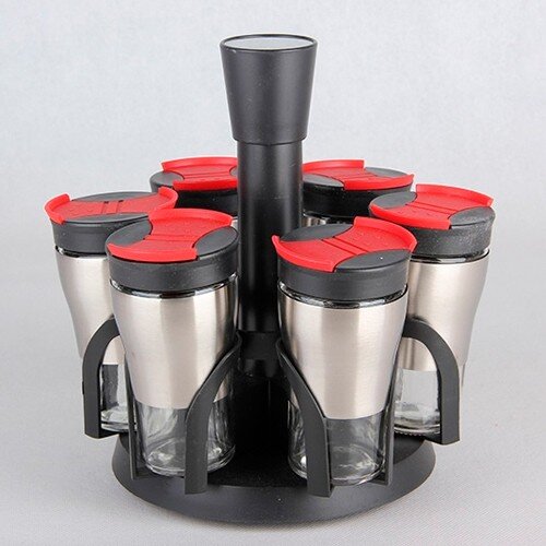 329610-РСВ (в уп.6наб.) - Набор д/специй 7пр. 1/7 [01096090] 329610-РСВ (в уп.6наб.) - Набор д/специй 7пр. 1/7 KR041, размер изделия 20х20х21см.