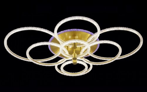 МС-XI3600C/8 MATT GOLD (RGB) Led 139W+6W 3000K+400 [01100693] МС-XI3600C/8 MATT GOLD (RGB) Led 139W+6W 3000K+4000K+6500K диммер (1) светильник потолочный