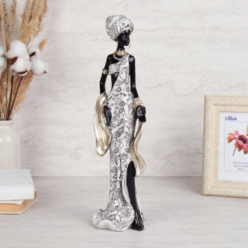 718029 (в уп.12шт.) - Статуэтка Африканка 10х9х36с [01106906] 718029 (в уп.12шт.) - Статуэтка Африканка 10х9х36см. / LY231904 /, материал: полистоун.