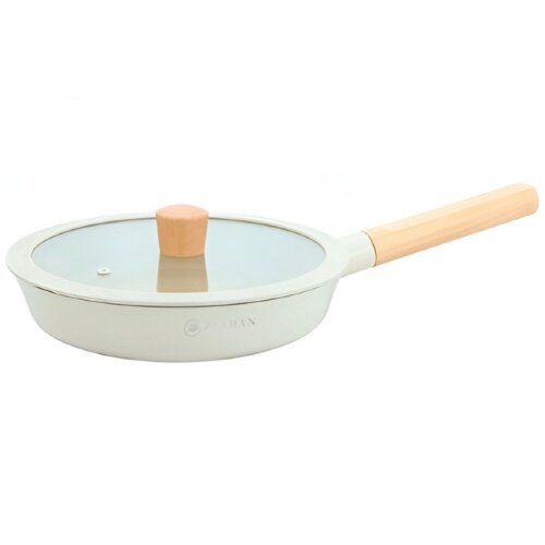 528141-РСВ (в уп.1шт.) - Сковорода со стеклянной к [01111539] 528141-РСВ (в уп.1шт.) - Сковорода со стеклянной крышкой 24см. Zeidan Ivory, материал: литой алюминий. Z-90250