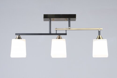 ВР-K2325/3 AB+BK L590*W100*H250мм (6) светильник п [01109600] ВР-K2325/3 AB+BK L590*W100*H250мм (6) светильник потолочный