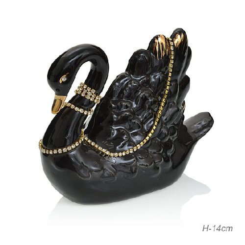 653924 (в уп.36шт.) - Статуэтка Лебедь чёрный H=14 [01093930] 653924 (в уп.36шт.) - Статуэтка Лебедь чёрный H=14см. /B3025-4A/, материал: фарфор.