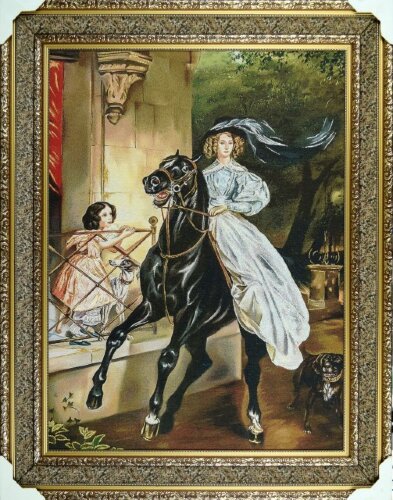 75*95 1 М/Р &quot;Всадница&quot; Картина гобелен [01105717] 75*95 1 М/Р "Всадница" Картина гобелен