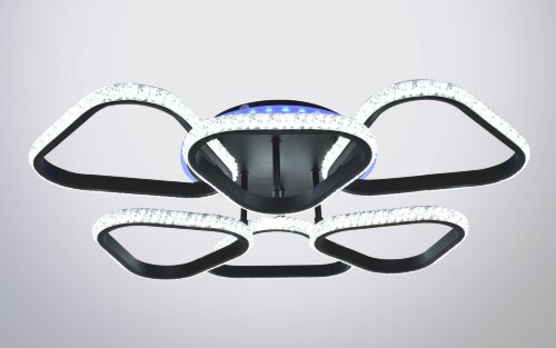 Х20701/3+3+1S BK подсветка RGB LED 120W 3000K-4000 [01104247] Х20701/3+3+1S BK подсветка RGB LED 120W 3000K-4000K-6000K диммер (1) светильник потолочный