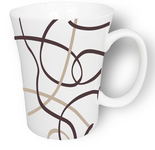 JZY13-036B (в кор.36шт.) - Кружка 350мл. (12 OZ), [01065283] JZY13-036B (в кор.36шт.) - Кружка 350мл. (12 OZ), new bone China, материал: фарфор.