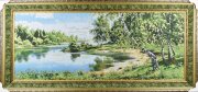 180*80 М/Р Кривая Берёза , картина гобелен с люрек [01094490]