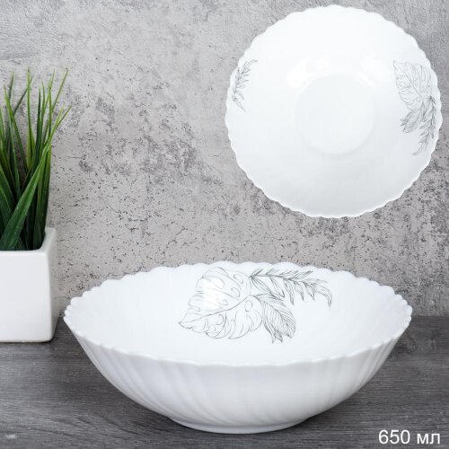 742573 (в уп.8наб.) - Салатник глубокий 650мл, 175 [01110796] 742573 (в уп.8наб.) - Салатник глубокий 650мл, 175мм, набор 6шт. /TW-70XN (7463)/, материал: стеклокерамика.