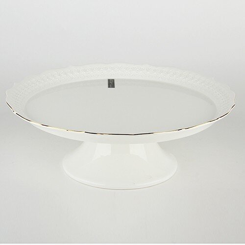 244491-РСВ (в уп.1шт.) - Блюдо на ножке 24см ф.кру [01109146] 244491-РСВ (в уп.1шт.) - Блюдо на ножке 24см ф.круг LTBH-A0124LJ-A Снежная королева/з, материал: фарфор.