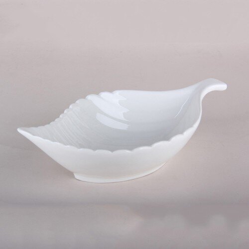 543998-РСВ (в уп.1шт.) - Салатник глубокий Лист 25 [01109170] 543998-РСВ (в уп.1шт.) - Салатник глубокий Лист 25,5х14х7см, 8682, материал: фарфор.